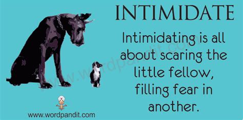 Intimidate | Wordpandit