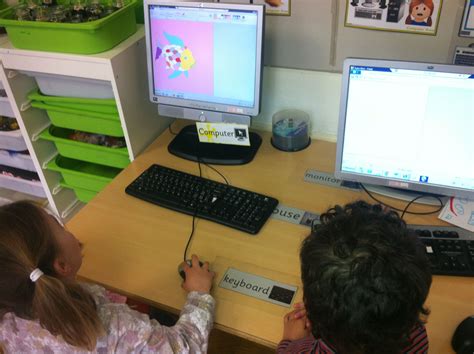 ICT activity- Pupils are using paint program to colour the rainbow fish. (Tip: copy and paste ...