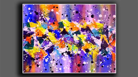 Simple Creative Modern Abstract Painting Demonstration | Fun With ...