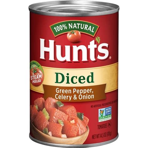 Hunt's Diced Tomatoes With Green Pepper Celery And Onion (14.5 oz) - Instacart