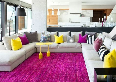 Before & After: Trendy & Colorful Modern Living Room Online Design