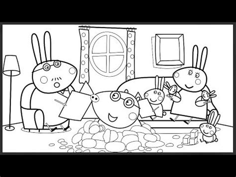 Peppa Pig House Coloring Page - Coloring and Drawing