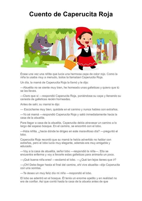 Cuento De Caperucita Caperucita Roja Cuento Infantil Cuentos | Porn Sex ...