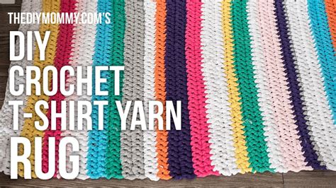 DIY Crochet T-shirt Yarn Rug Tutorial - YouTube