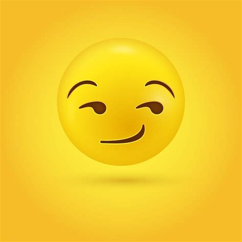 Faccina emoji sogghignante sessuale che guarda al lato in moderno - emoticon sorriso suggestivo ...