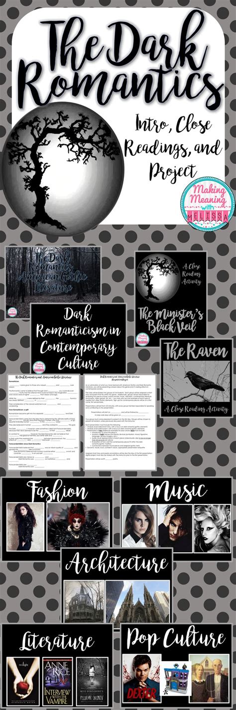 Dark Romantics Unit - American Literature - High School ELA | American literature high school ...