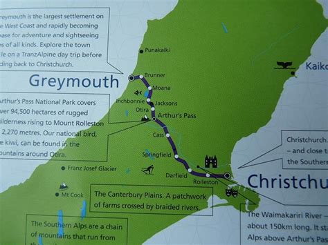 Christchurch to Greymouth Map by kathy3023, via Flickr | New Zealand South Island | Pinterest | Maps