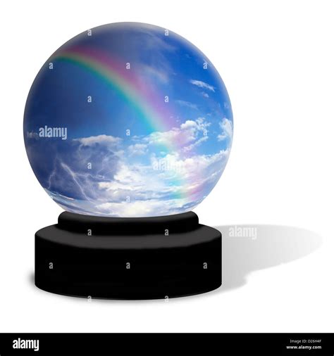 Rainbow Crystal Ball Stock Photo - Alamy