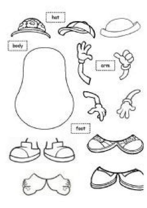 English worksheet: Mr. Mrs. Potato Head #childrenclothing #children #clothing #quiet #books | Mr ...