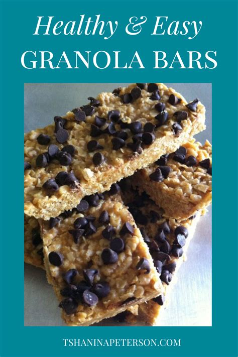 Healthy Chewy Granola Bars Recipe - Tshanina Peterson