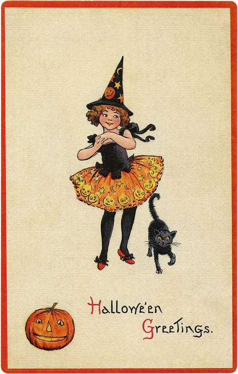 18 Cute Witch Halloween Pictures! - The Graphics Fairy