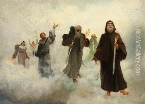 Communion Of Saints oil painting reproduction by Evariste Luminais ...