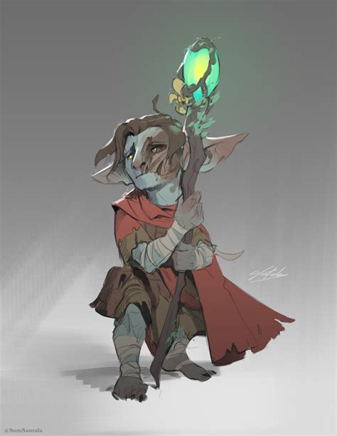 [ART] Flynn - Goblin Druid (Commission) : r/DnD