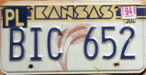 1994 Kansas vg- | Automobile License Plate Store: Collectible License Plates for Less