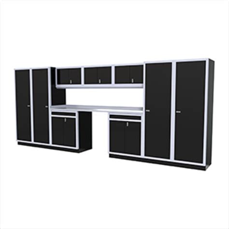 Aluminum Garage Cabinet System (Black)