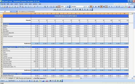 Small Business Expenses Spreadsheet Template Gallery - Business to ...