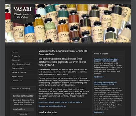 Vasari Classic Artists’ Oil Colors – Lines and Colors