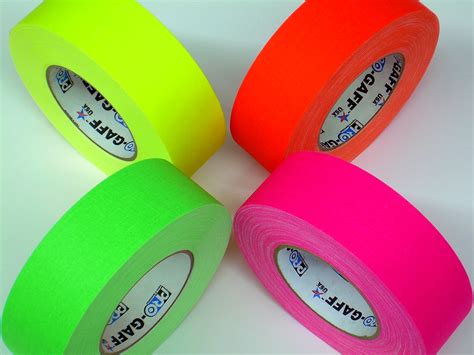 Gaffers Tape Fluorescent 2″ X 55 Yds. 4 Colors | Hollywood Expendables