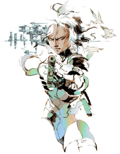 MGS2. Raiden Illustration. Yoji Shinkawa. | Metal gear, Metal gear solid, Gear art