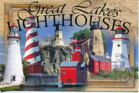 collect ROC: USA Postcard: Great Lakes Lighthouses