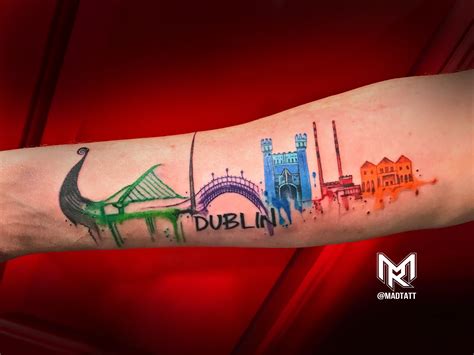 Dublin Skyline ha’penny bridge | Dublin skyline, Tattoo dublin, Irish tattoos