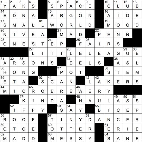 0515-23 NY Times Crossword 15 May 23, Monday - NYXCrossword.com