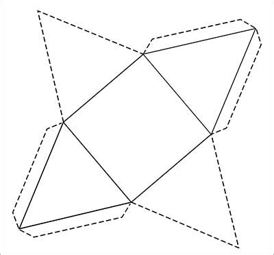 A Net For A Square Based Pyramid