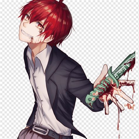 Red haired anime character illustration, Karma Akabane Assassination Classroom Nagisa Shiota ...