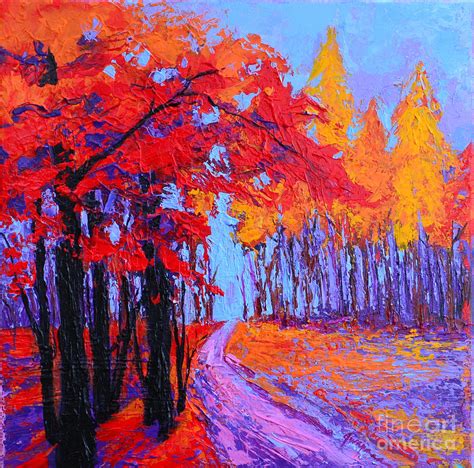 Road Within - Enchanted Forest Series - Modern Impressionist Landscape Painting - Palette Knife ...