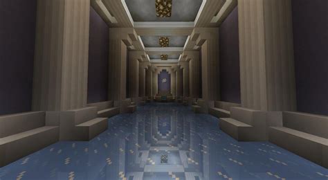 [Detail] Mirror effect using ice | Minecraft, Minecraft castle, Minecraft interior design