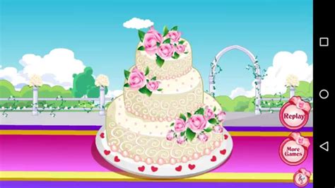 How To Play Rose Wedding Cake Game - Simple & Easy Cooking Games 3 - YouTube