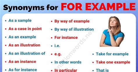 Other Ways to Say FOR EXAMPLE: List of 26 Powerful Synonyms for For ...