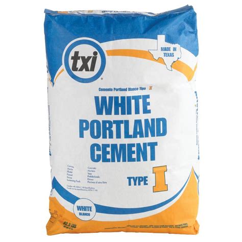 TXI 92.5 lb. Type I White Portland Cement Concrete Mix-4613 - The Home Depot