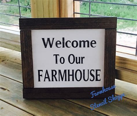 Welcome To Our Farmhouse Stencil