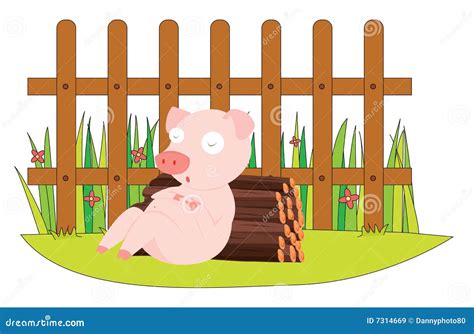 Sleeping Pig Royalty Free Stock Images - Image: 7314669