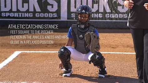 Softball Catcher Drills: Setup - YouTube