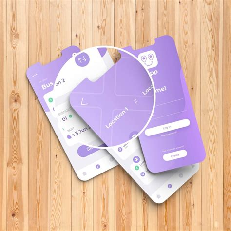 Free Mobile UI Mockup PSD Template