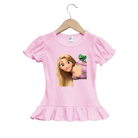 Tangled Rapunzel Pascal Cartoon Character Baby Infant Youth Ruffle ...