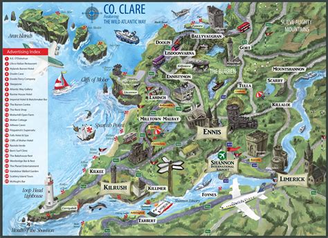 Clare County Map - Town Maps