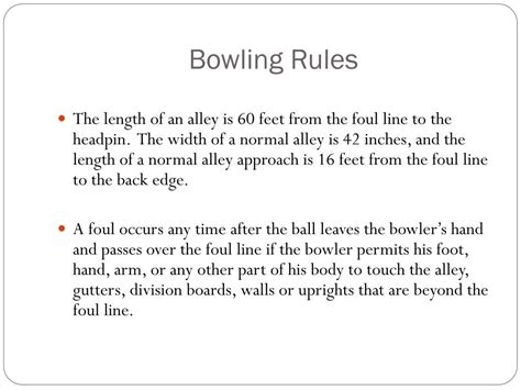 PPT - Bowling PowerPoint Presentation, free download - ID:3103989