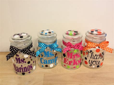 Personalized candy jar name or monogram polka dots by DeLaDesign