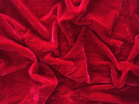 Deep Red Velvet Fabric by the Yard Fabric for Craft Velvet - Etsy