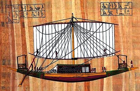 ANCIENT EGYPT BOAT AND SHIP BUILDING LAND OF THE PHAROAHS QUEEN CLEOPATRA SOLAR NAVIGATOR'S ...