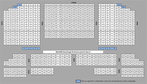 Seating Chart | Croswell Opera House