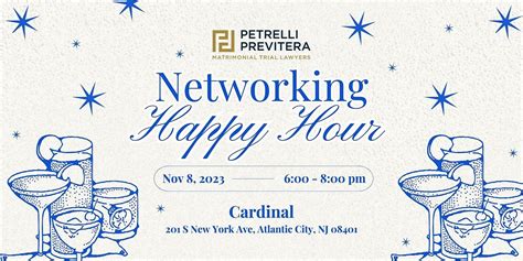 Atlantic County Networking Happy Hour, 201 S New York Ave, Atlantic City, NJ 08401, USA, 8 ...