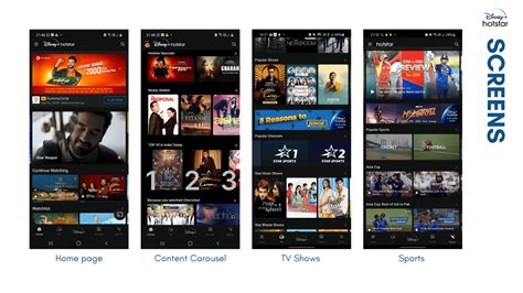 Disney+ Hotstar: UI/UX Redesign & Comparative study :: Behance