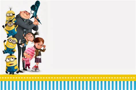 Despicable Me: Invitations and Party Free Printables. - Oh My Fiesta ...