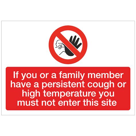 If you have a persistent cough – COVID-19, Coronavirus Signage - COV09 ...