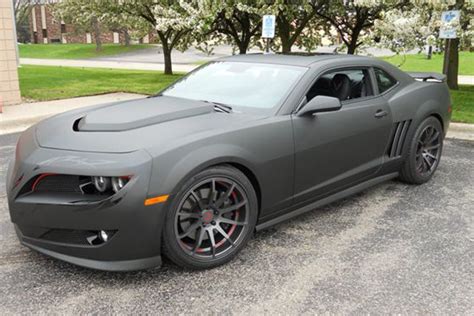 Get a Matte Black Vinyl Car Wrap from Steel Skinz Graphics | Camaro ...