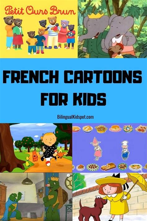 French Cartoons and Animated shows in French for Kids